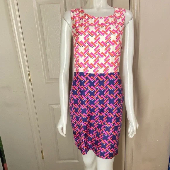 JB by Julie Brown | Dresses | Julie Brown 0 Silk Leah Mixed Print Dress  Size 10 | Poshmark